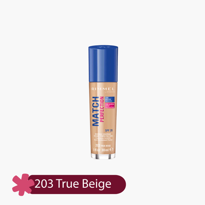 Rimmel Match Perfection Invisible Coverage Foundation SPF 20 30ml