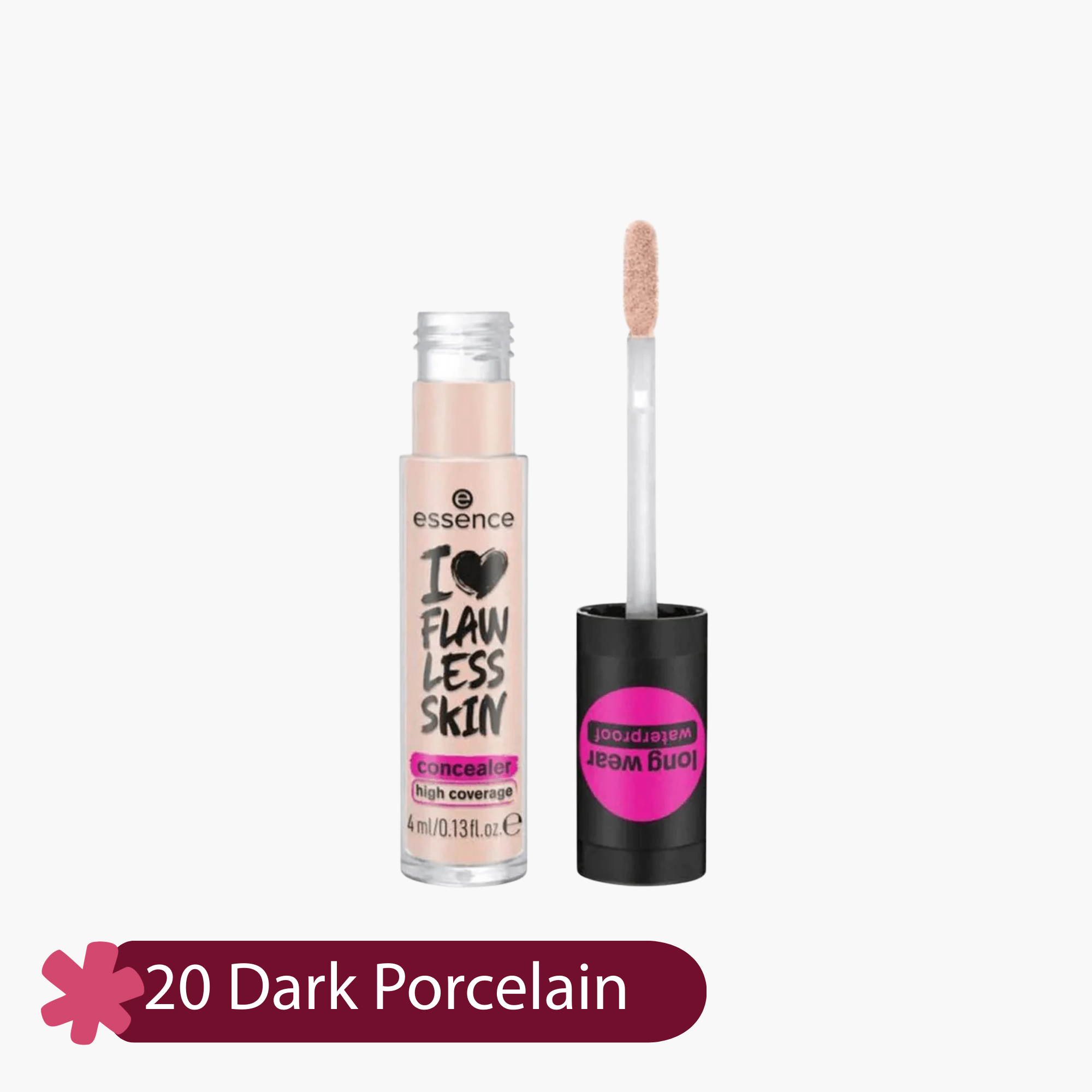 Essence I Love Flawless Skin Long Wear Waterproof High Coverage Concealer 4ml - 30 Light Beige