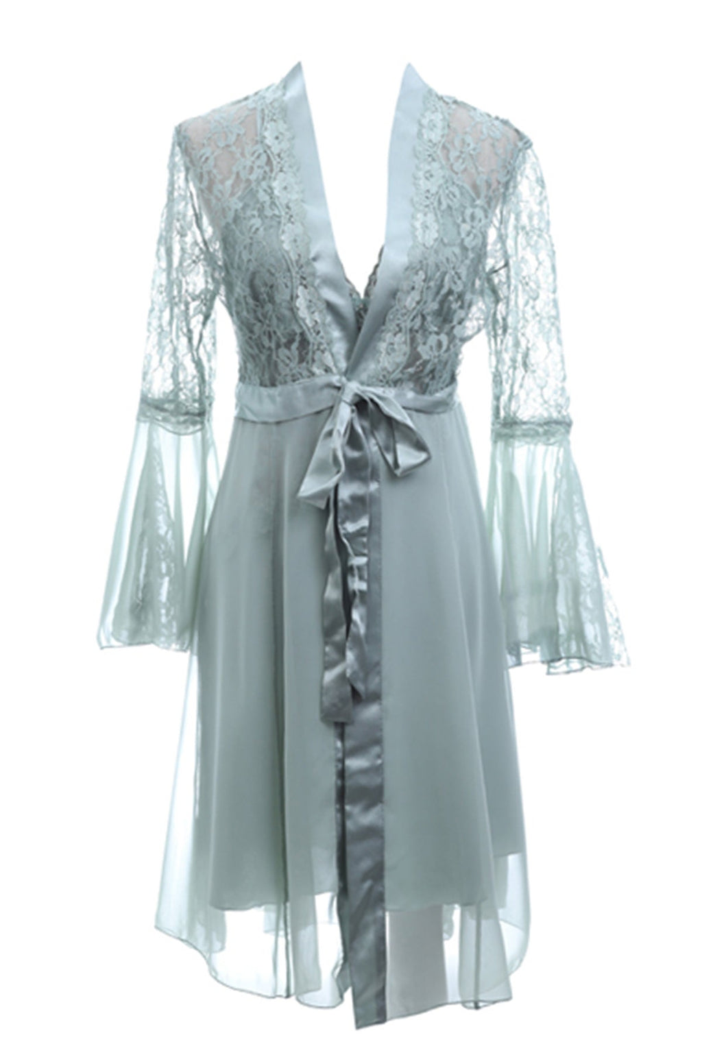 BLS Halette Silk And Chantilly Nighty Green