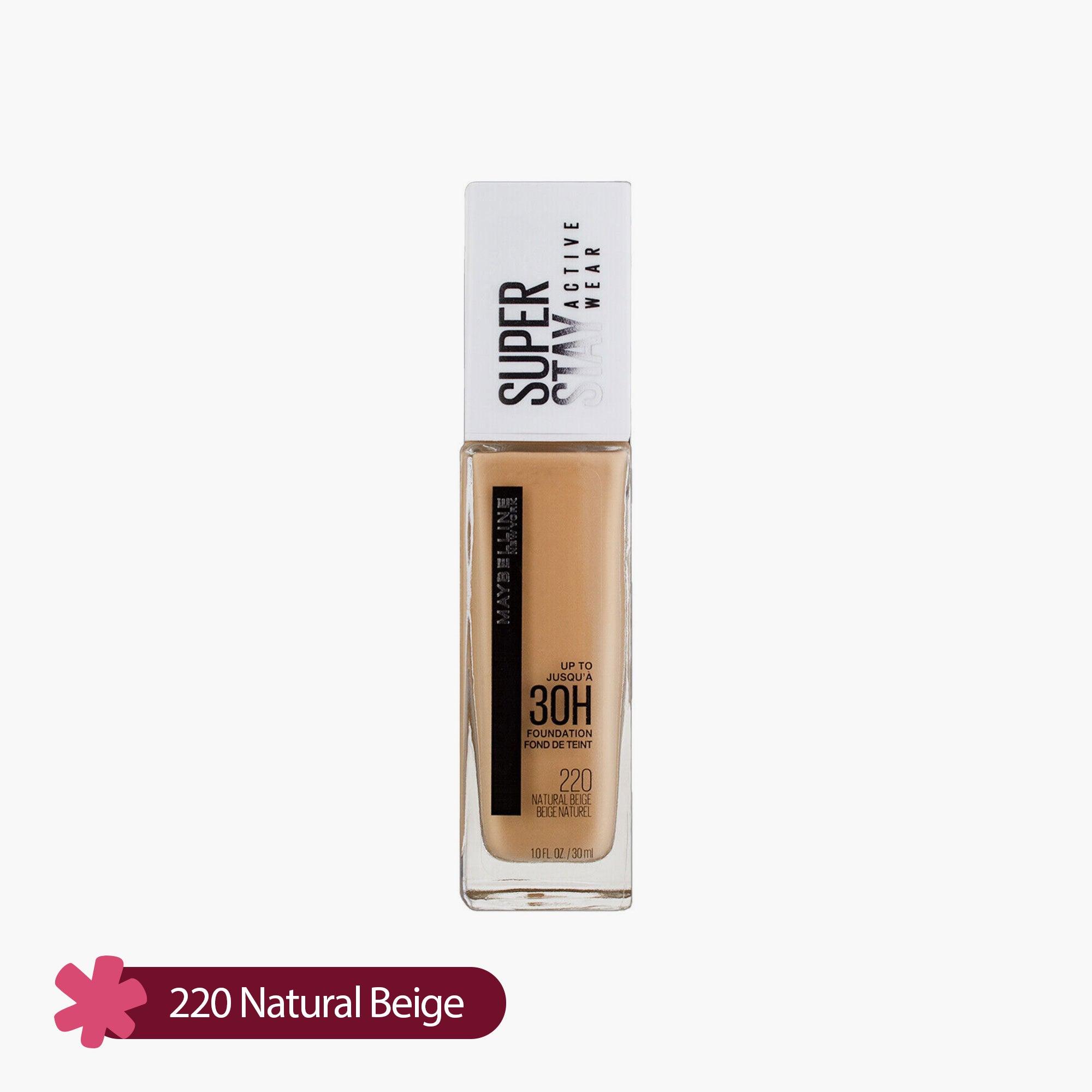 Maybelline Super Stay Active Wear 30H Liquid Foundation 220 Natural Beige 30ml