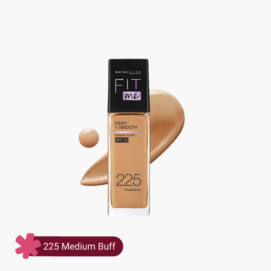 Maybelline Fit Me Dewy+Smooth SPF 23 Foundation 225 Medium Buff 30ml