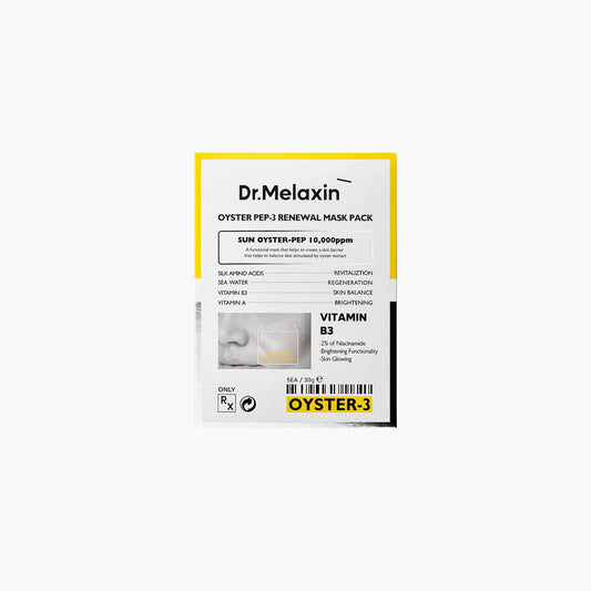 Dr.Melaxin Oyster Pep-3 Renewal Mask 1 Piece - TheSkinFit