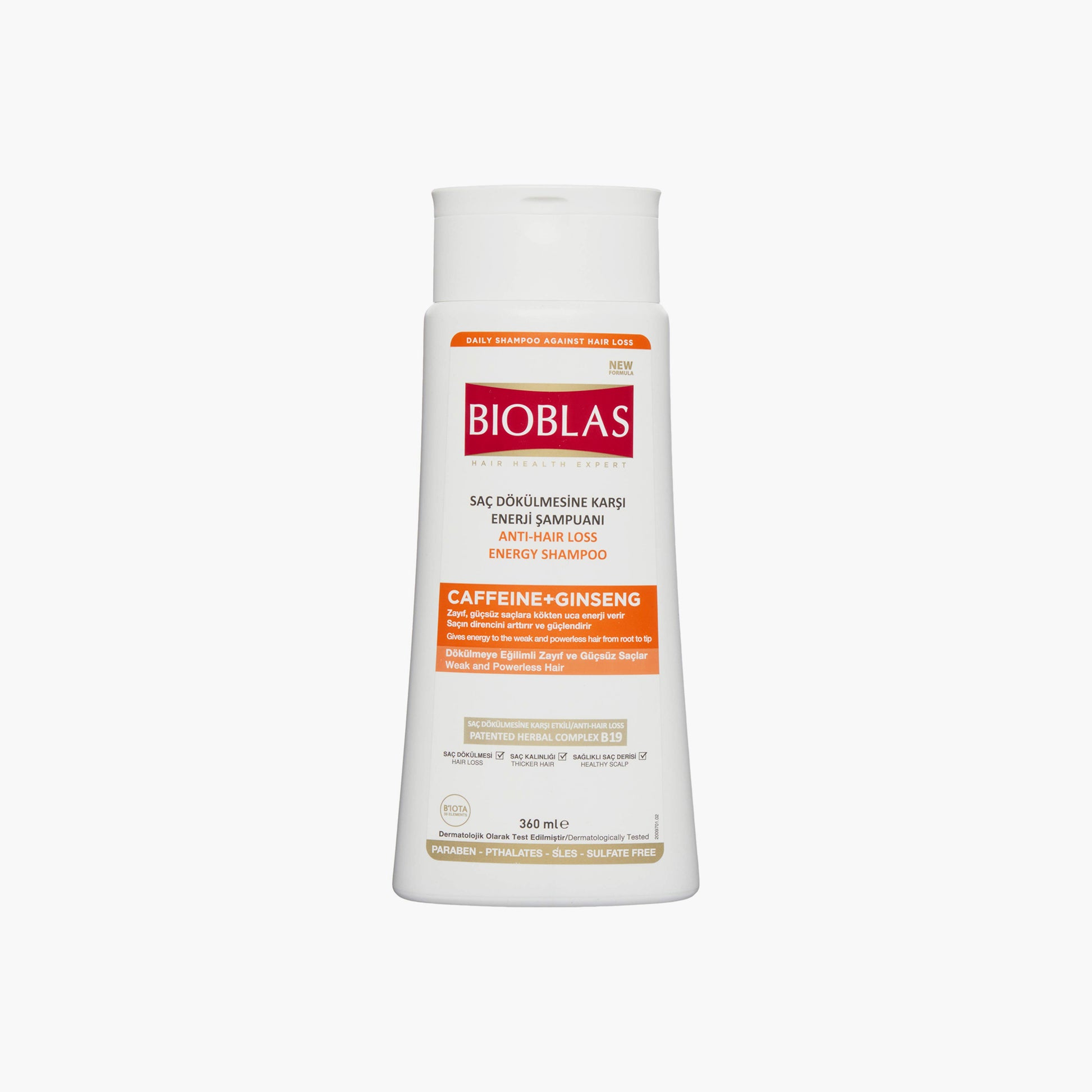 Bioblas Anti-Hair Loss Energy Shampoo Caffeine + Ginseng 360ml