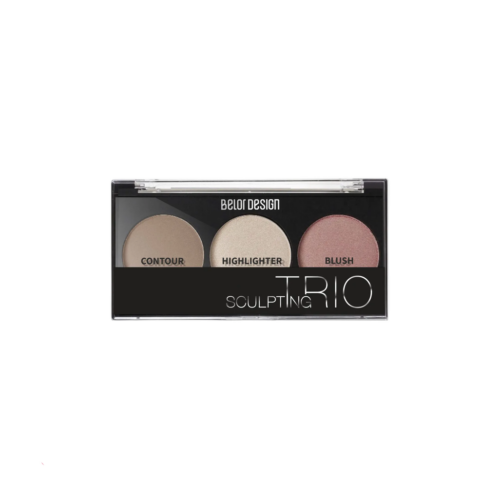 Belor Design Sculpting Trio Contour, Highlighter, Blush Set 10.9gm