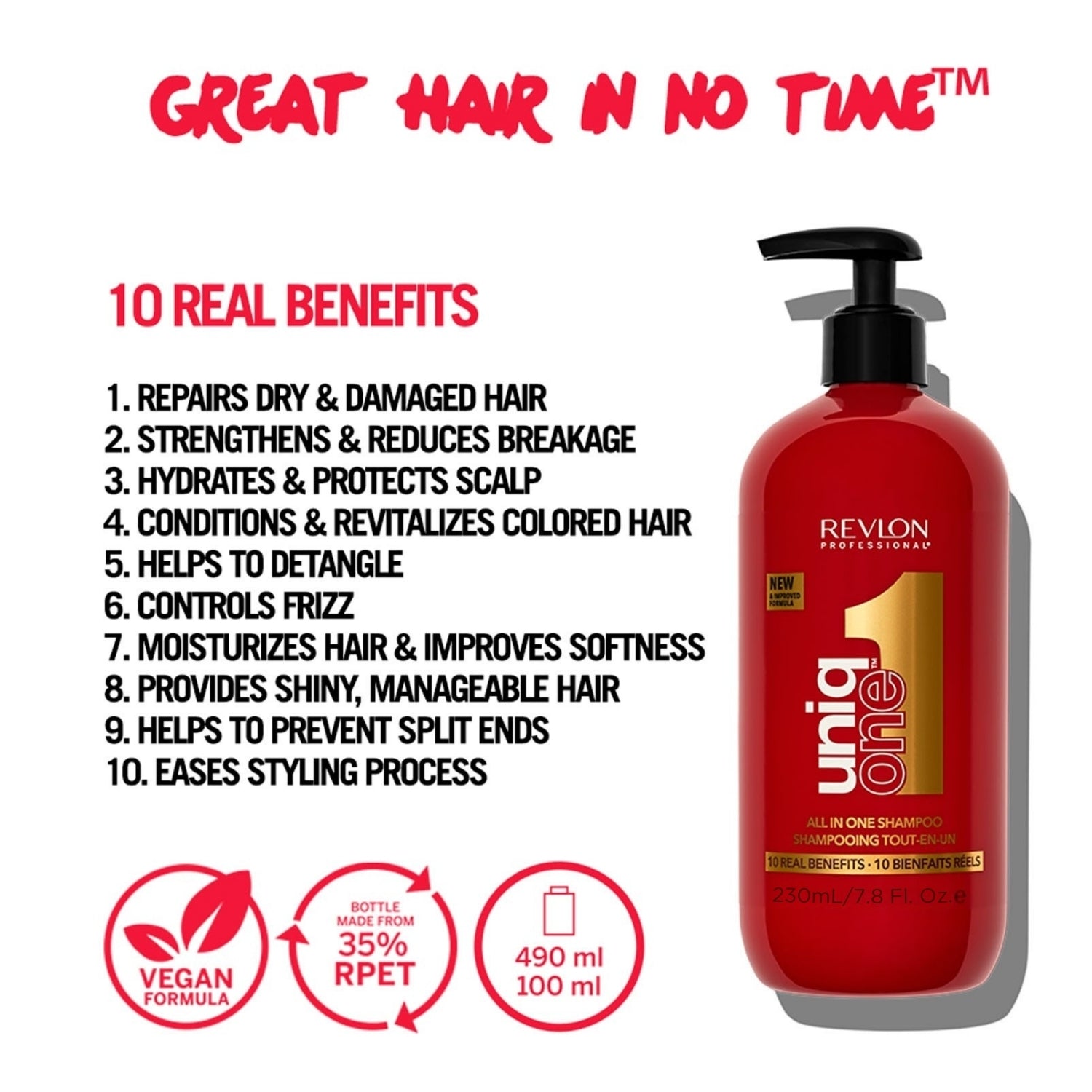 Revlon Professional UniqONE All-in-One Shampoo Classic Fragrance 230ml