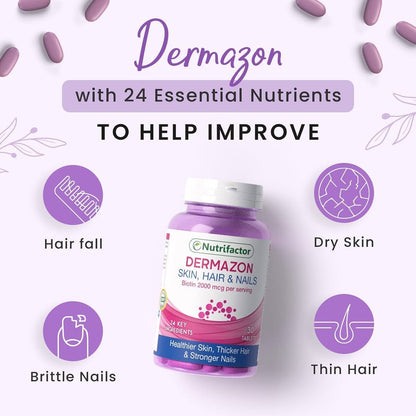 Nutrifactor Dermazon Skin, Hair & Nails Supplements