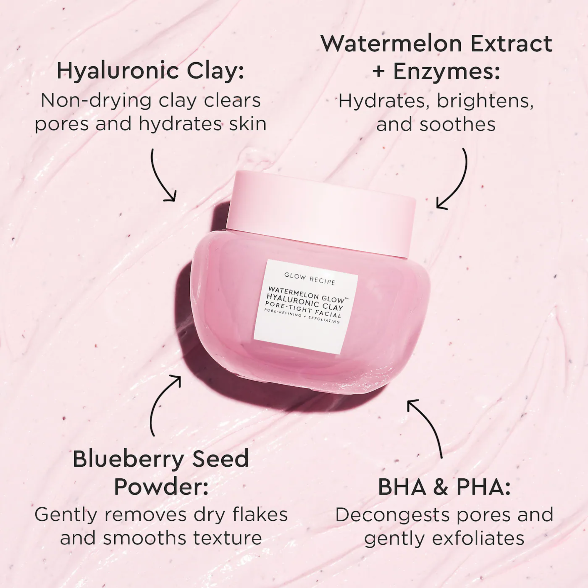 Glow Recipe Watermelon Glow Hyaluronic Clay Pore Tight Facial 25ml