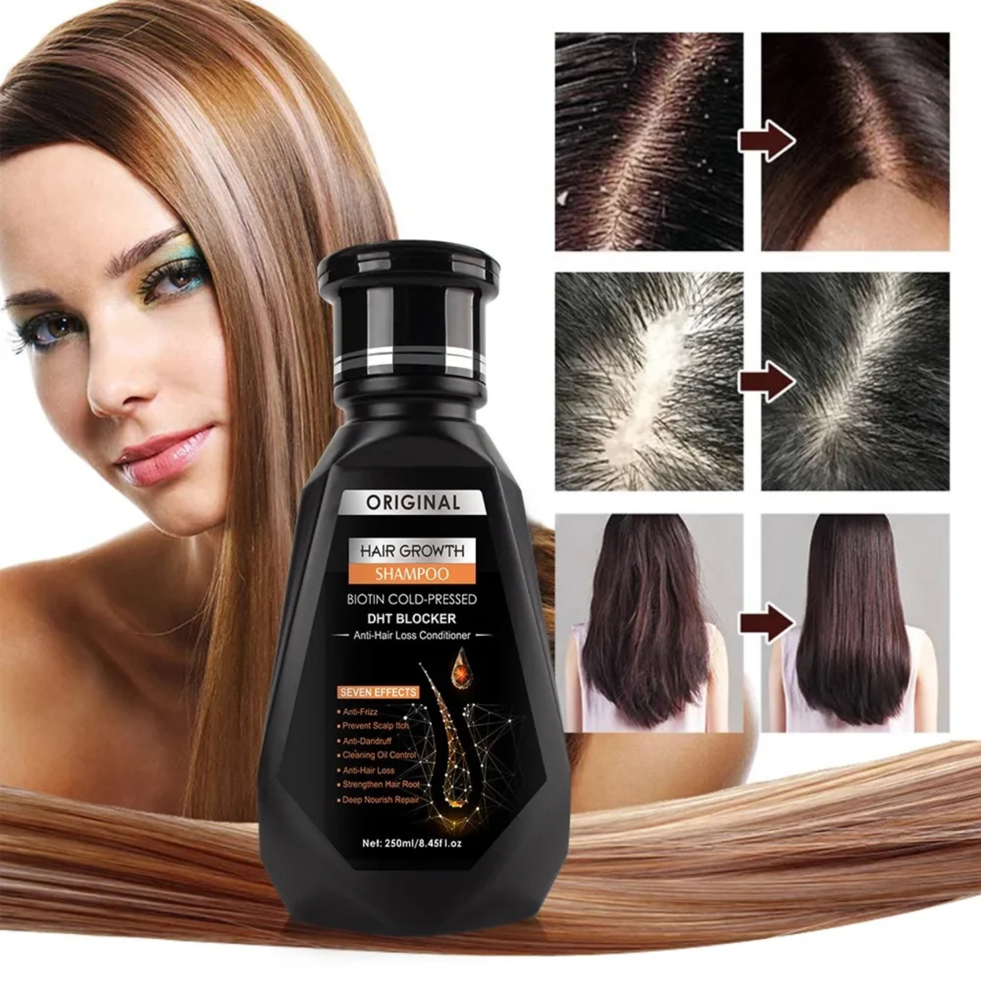 Peimei Hair Growth Shampoo Biotin Cold Pressed DHT Blocker