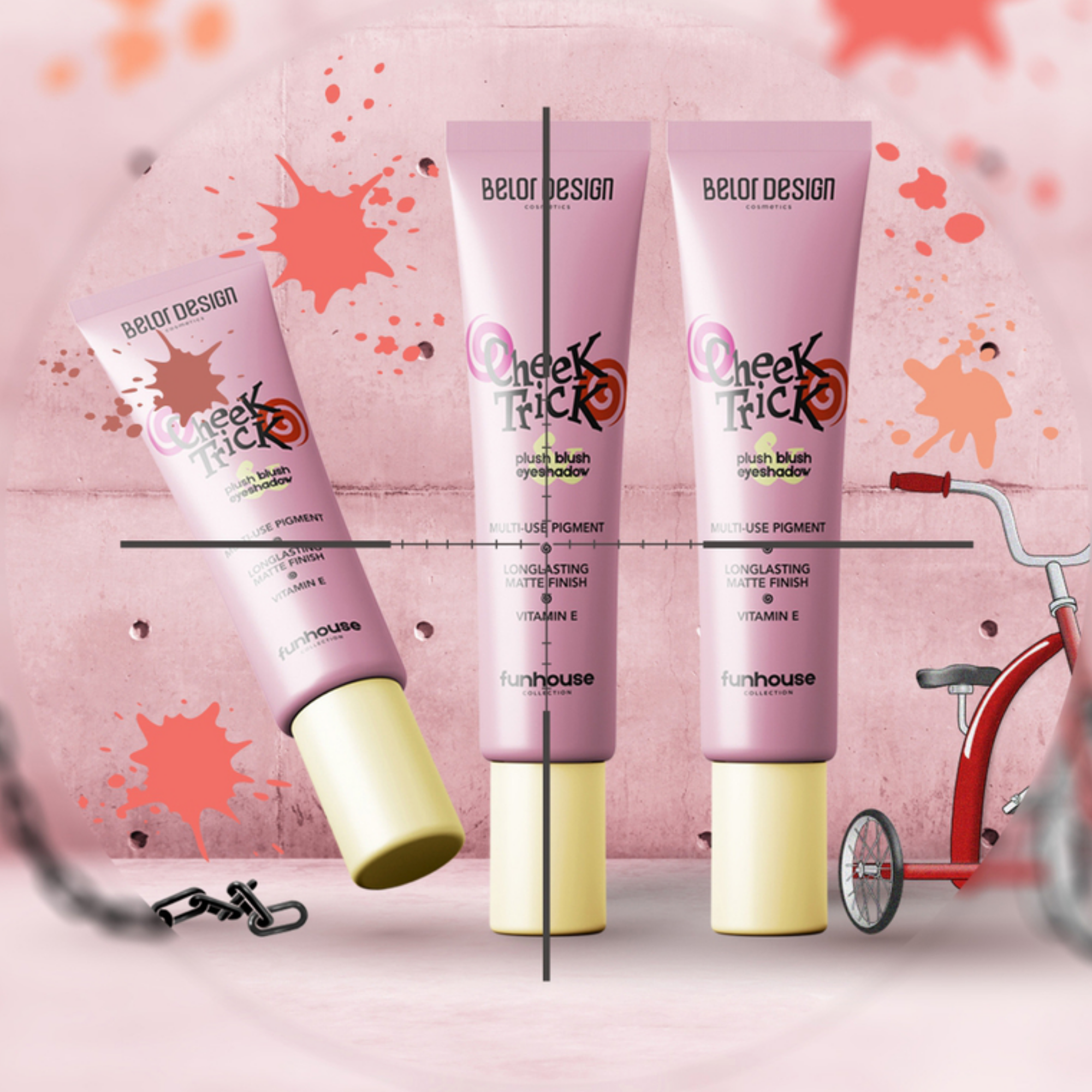 Belor Design Funhouse Cheek Trick Plush Blush Eyeshadow 16gm