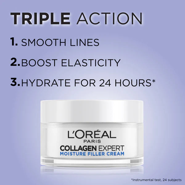 l oreal collagen moisture filler facial day night cream reviews
