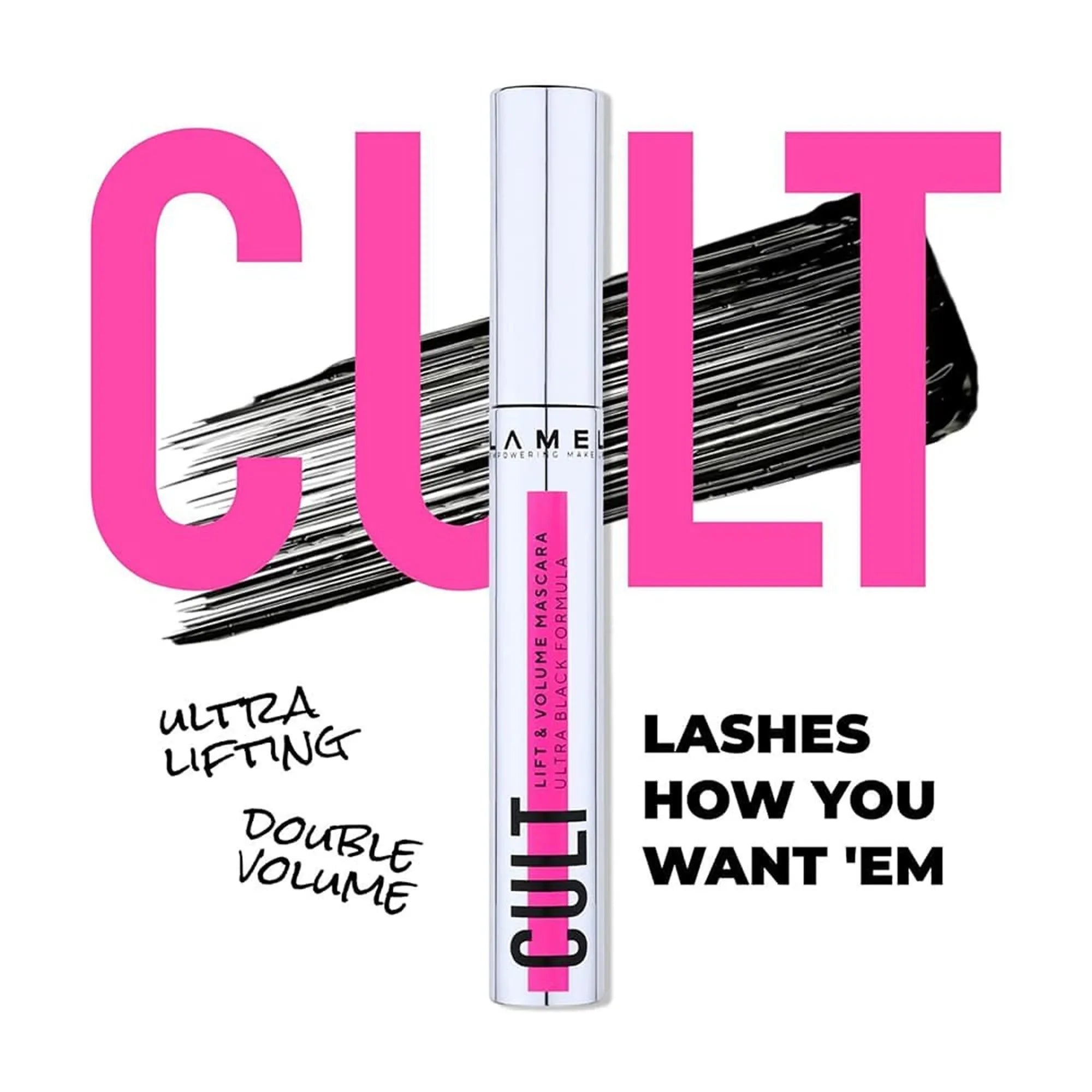 Lamel Cult Lift & Volume Mascara Ultra Black Formula 401 Black 10ml