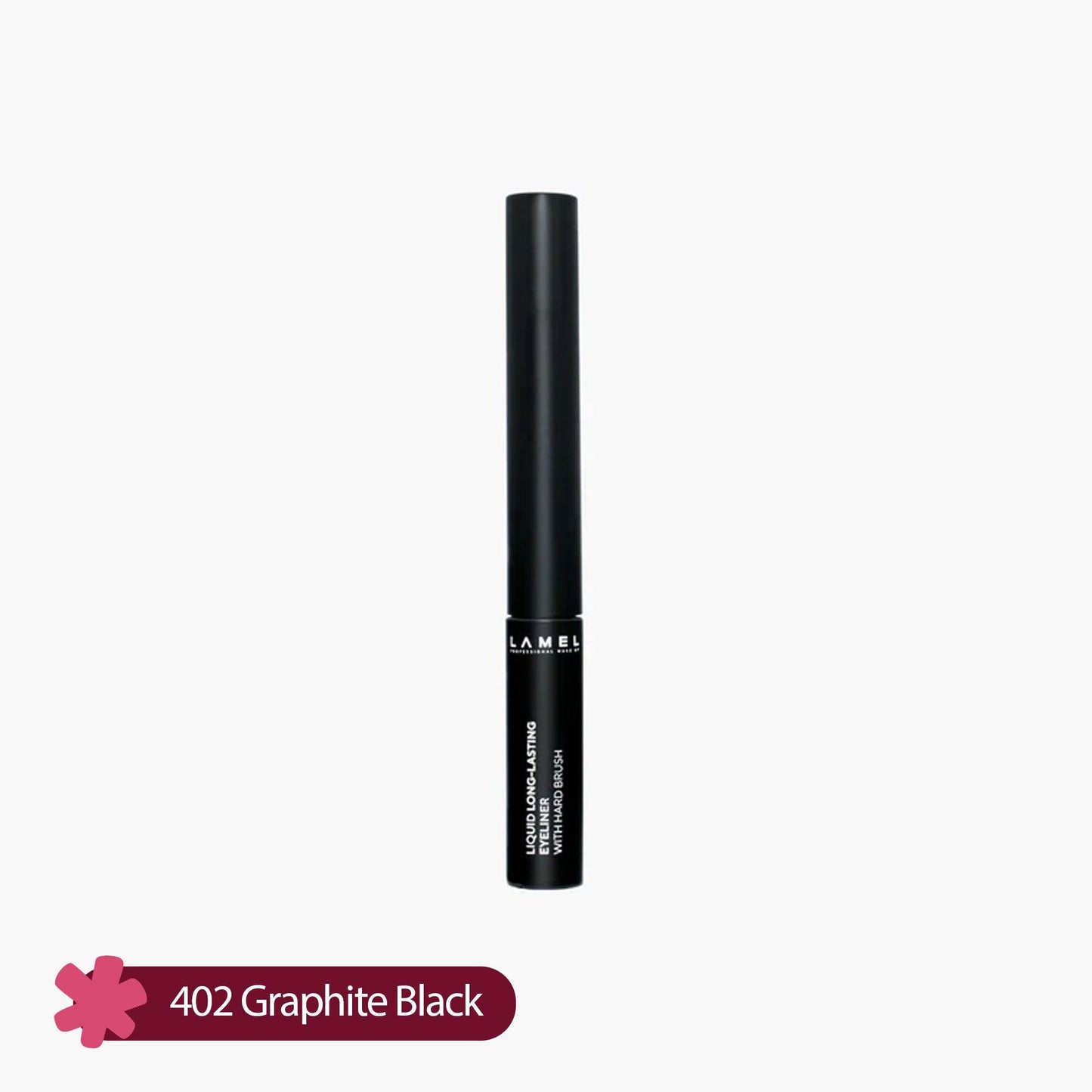 Lamel Liquid Long-Lasting Eyeliner With Hard Brush 402 Graphite Black 4ml