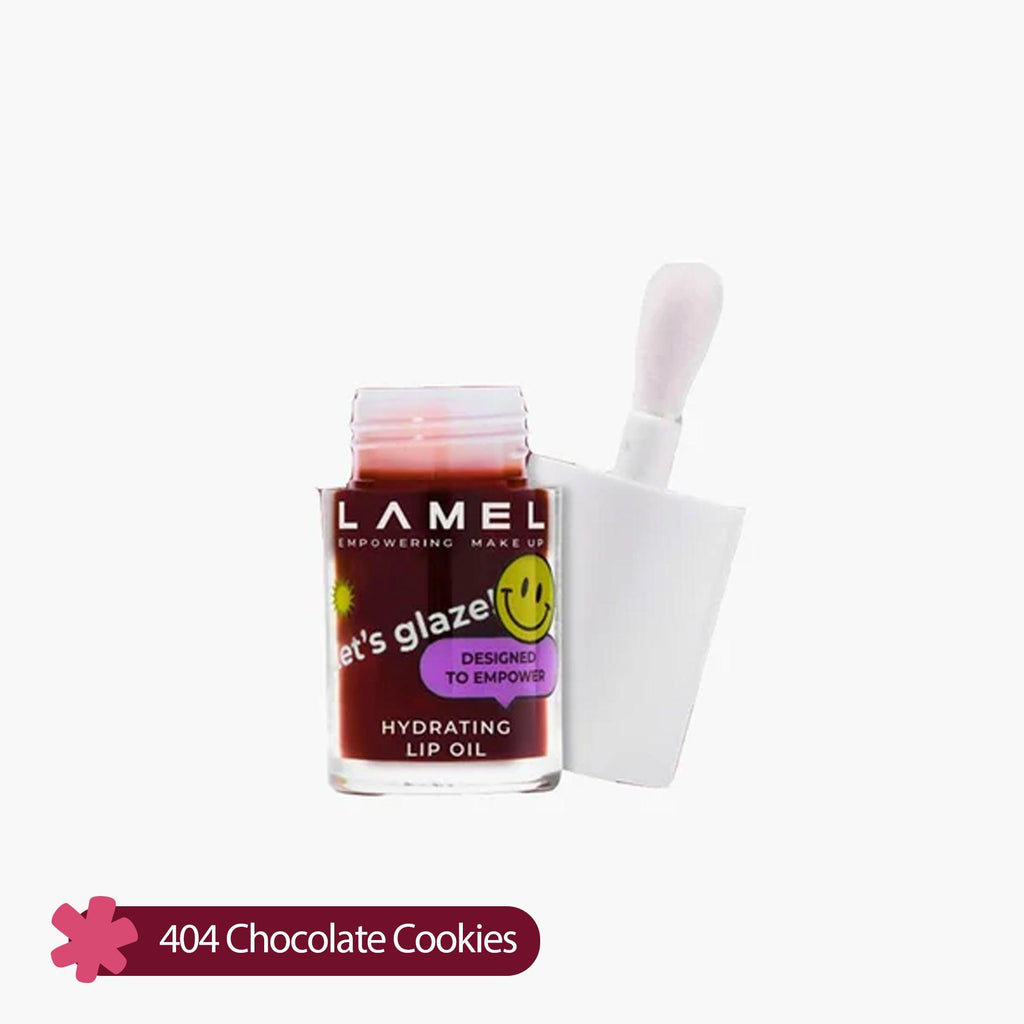 Lamel Lets Glaze Hydrating Lip Oil 404 Chocolate Cookies 4ml