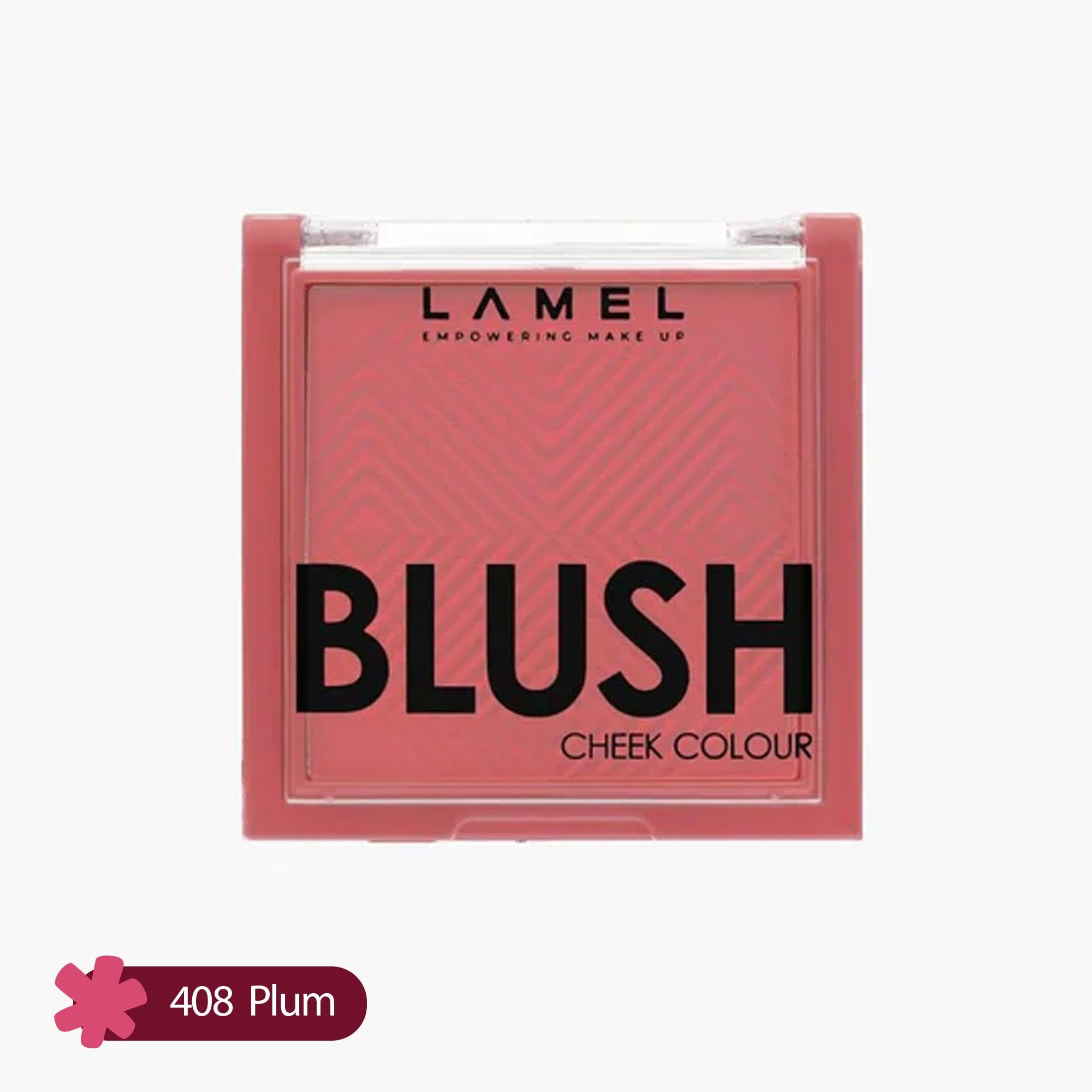 Lamel Blush Cheek Colour 408 Plum 3.8gm