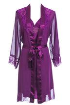 BLS Heloise Silk And Chantilly Nighty Purple XL
