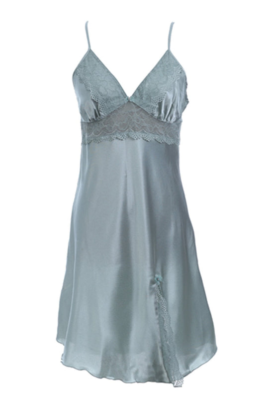BLS Heloise Silk And Chantilly Nighty Green