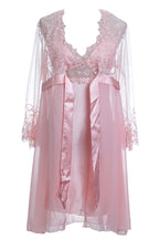 BLS Hanriette Silk And Chantilly Nighty Salmon