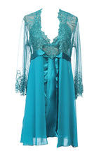 BLS Hanriette Silk And Chantilly Nighty Emerald