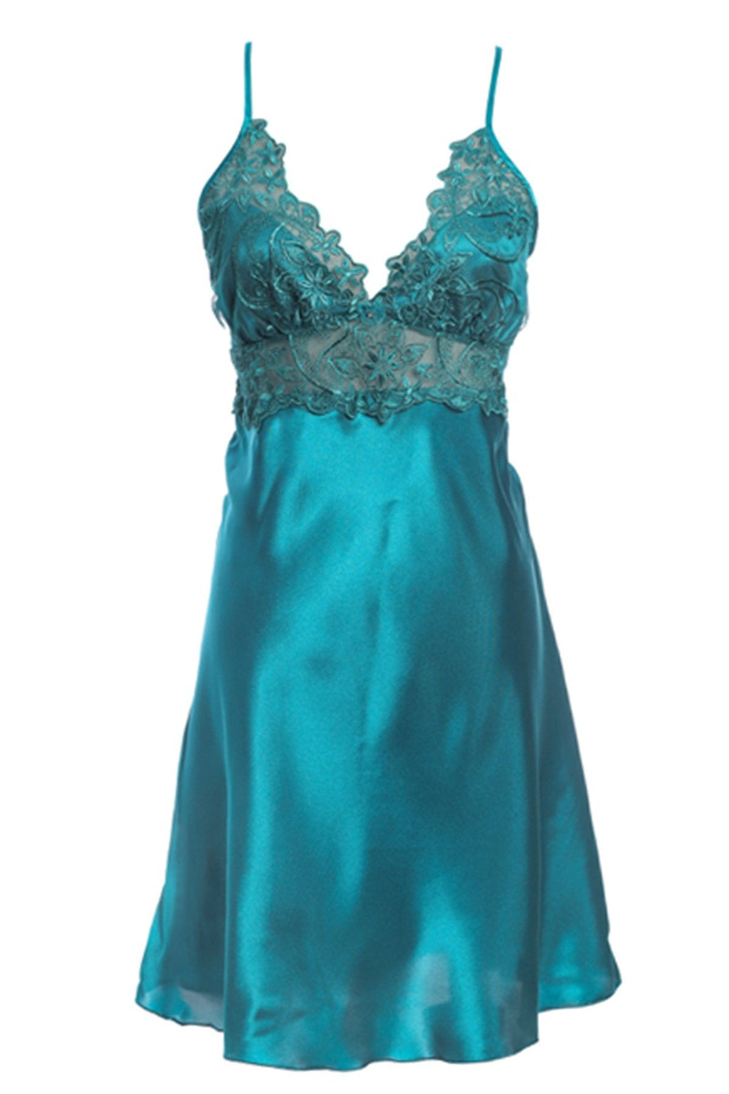 BLS Hanriette Silk And Chantilly Nighty Emerald