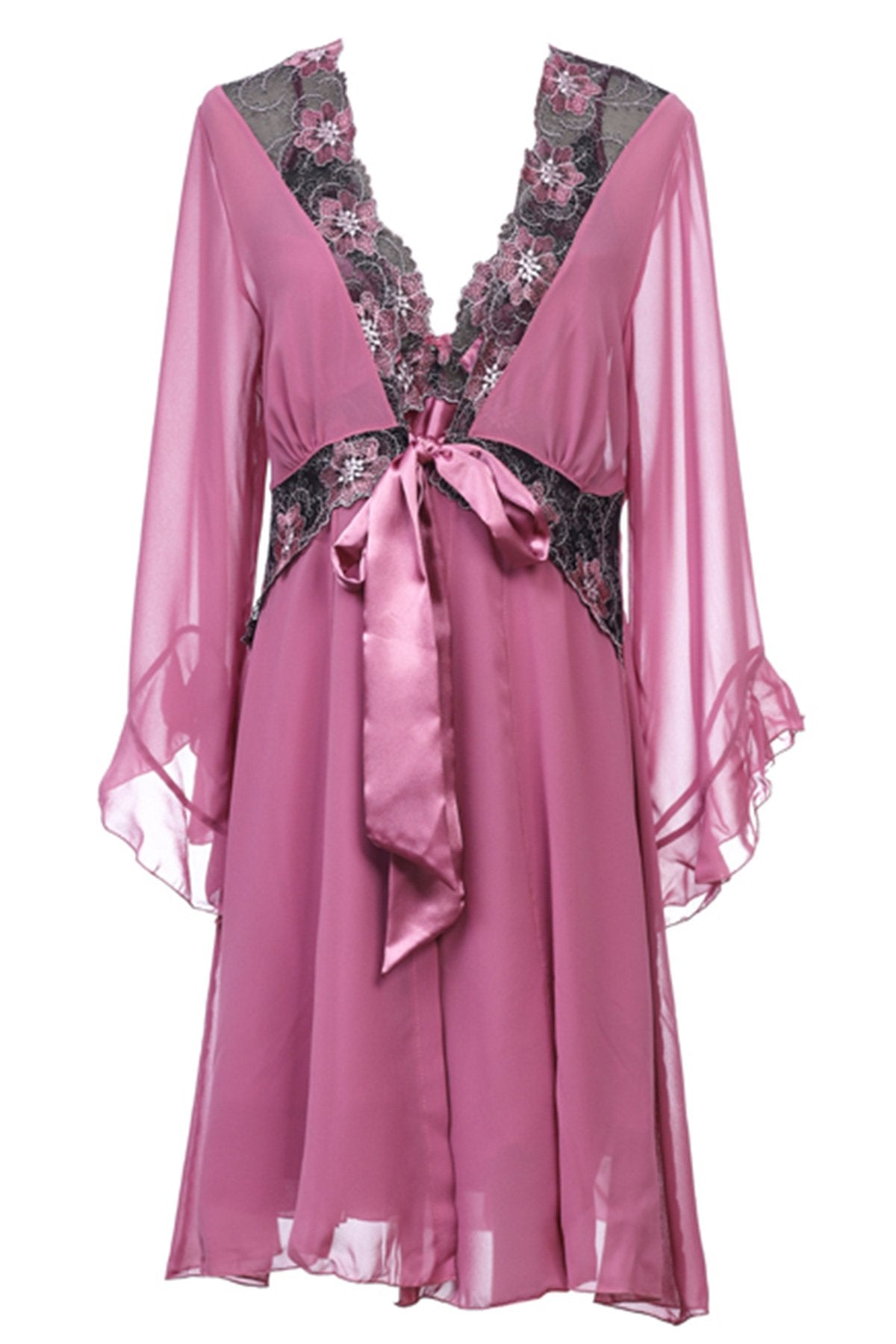 BLS Harriet Silk And Chantilly Nighty Rose XL