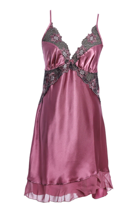 BLS Harriet Silk And Chantilly Nighty Rose