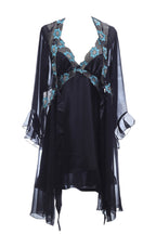 BLS Harriet Silk And Chantilly Nighty Terquoise Large