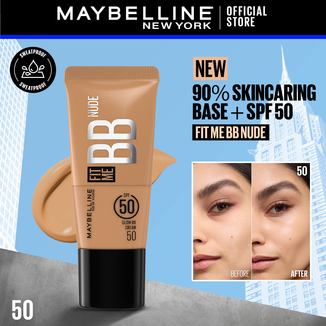 Maybelline Fit Me BB Nude Glow Cream 30ml ingredients
