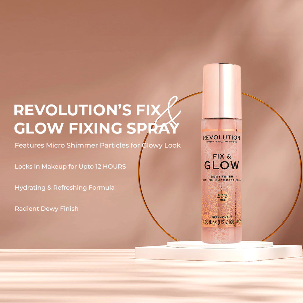 revolution fix & glow dewy finish setting spray 100ml pakistan