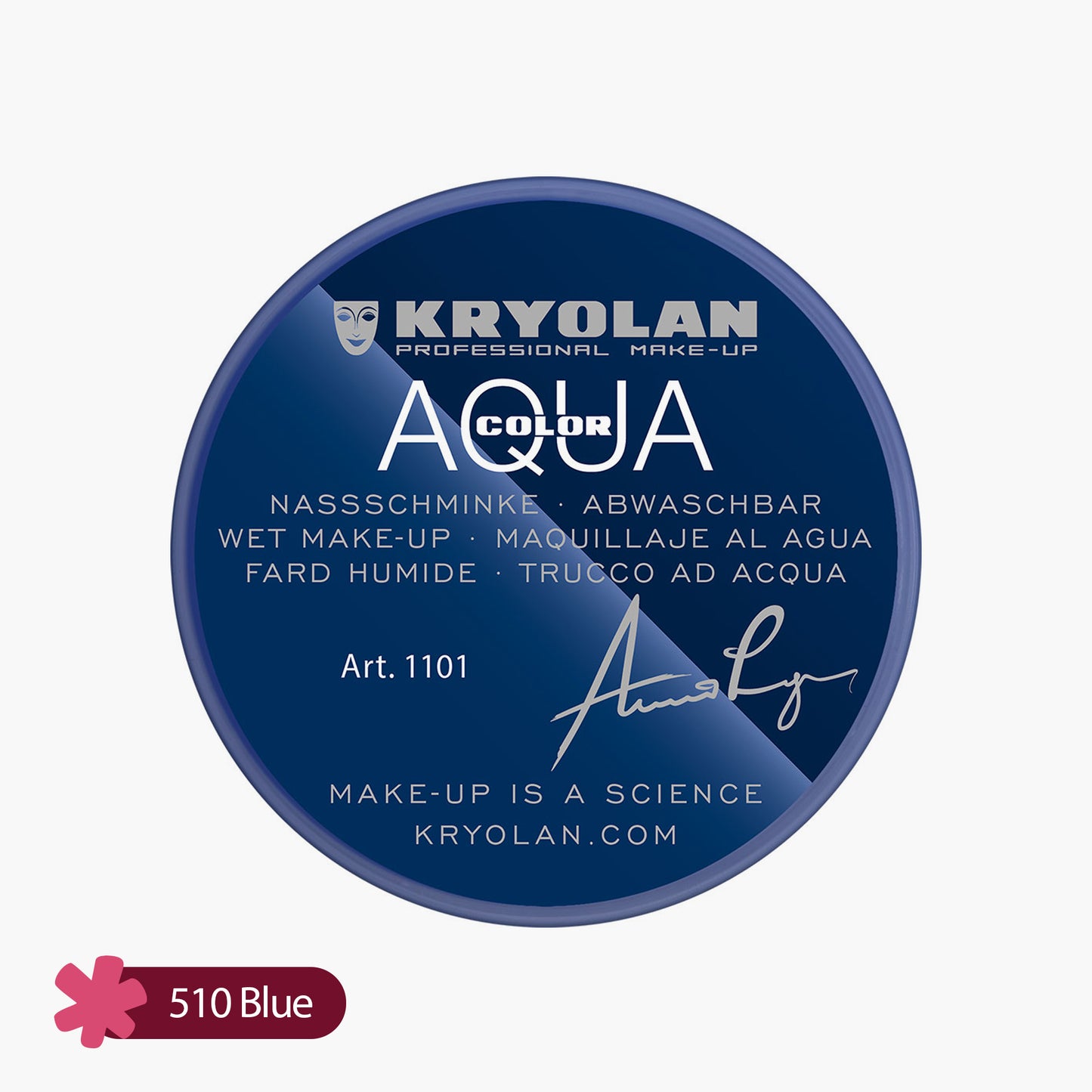 Kryolan Aquacolor Cake Liner 510 Blue 8ml