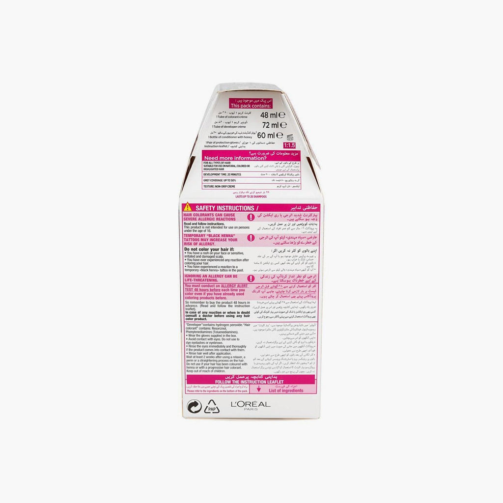 L'Oreal Paris Casting Creme Gloss No Ammonia Caring Cream Color 513 Ashy Nude Brown Box