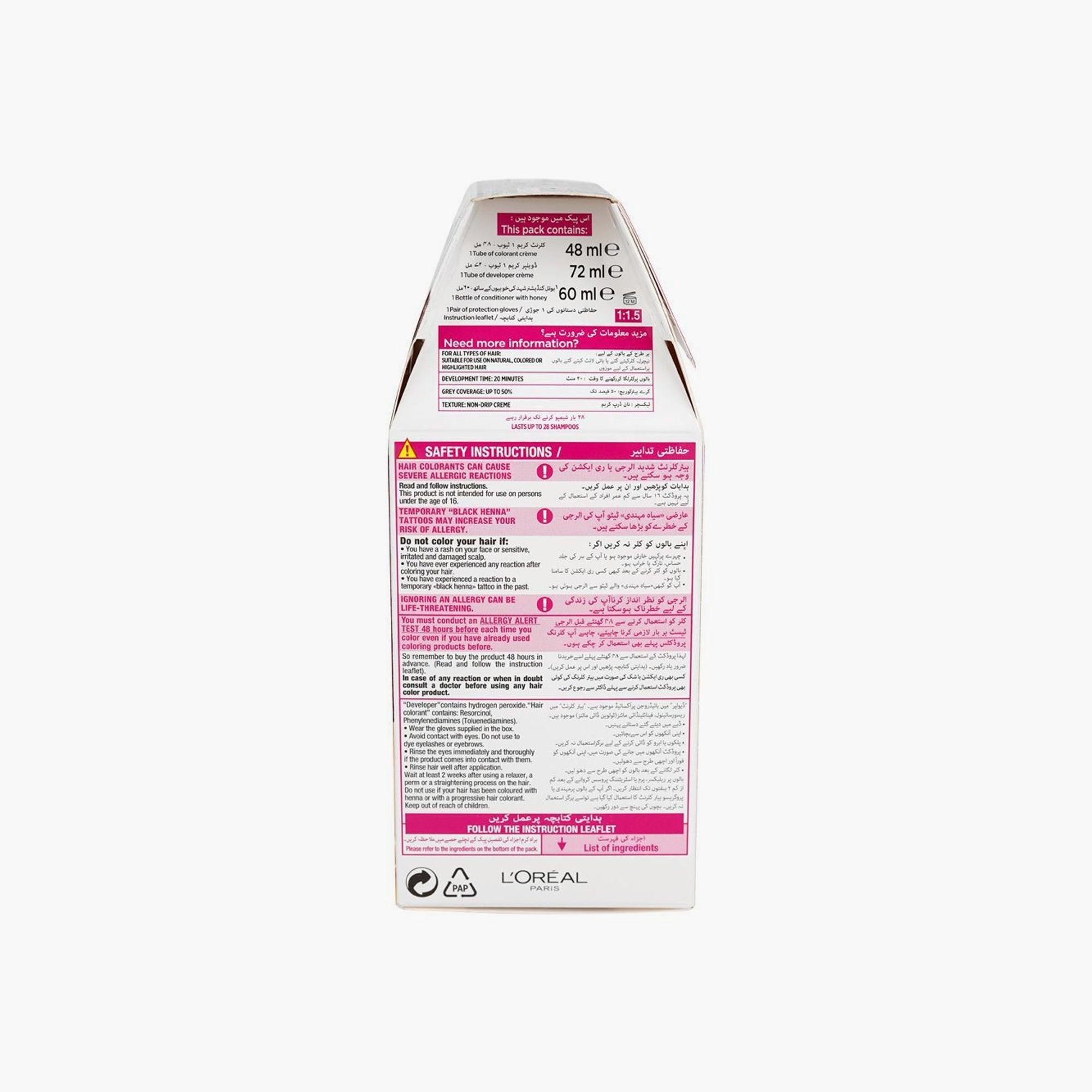 L'Oreal Paris Casting Creme Gloss No Ammonia Caring Cream Color 513 Ashy Nude Brown Box