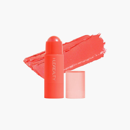 Huda Beauty Cheeky Tint Blush Stick Coral Cutie 5gm - TheSkinFit