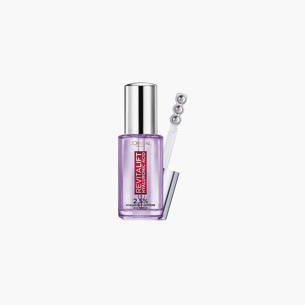L'Oreal Paris Revitalift Hyaluronic Acid 2.5% Hyaluron + Caffeine Eye Serum Fragrance Free 20ml - TheSkinFit