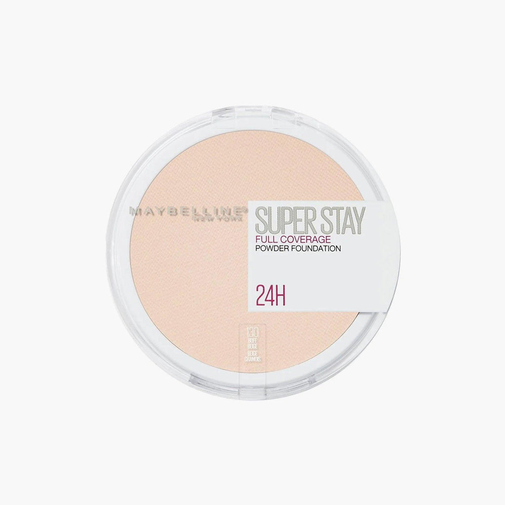 Maybelline New York Super Stay 24H Full Coverage Powder Foundation 130 Buff Beige 6gm - TheSkinFit