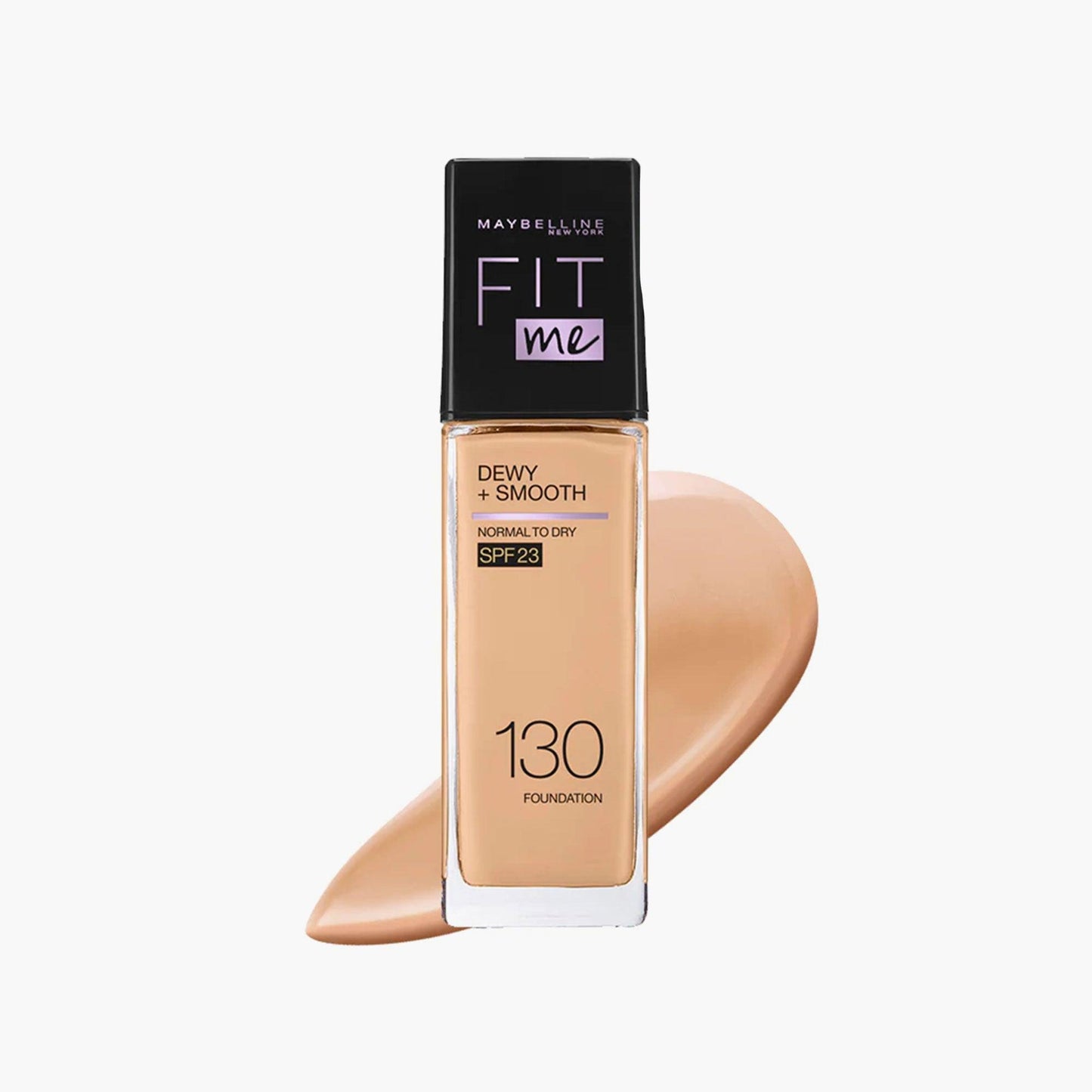 Maybelline New York Fit Me Dewy+Smooth Liquid Foundation Normal To Dry SPF 23 130 Buff Beige 30ml