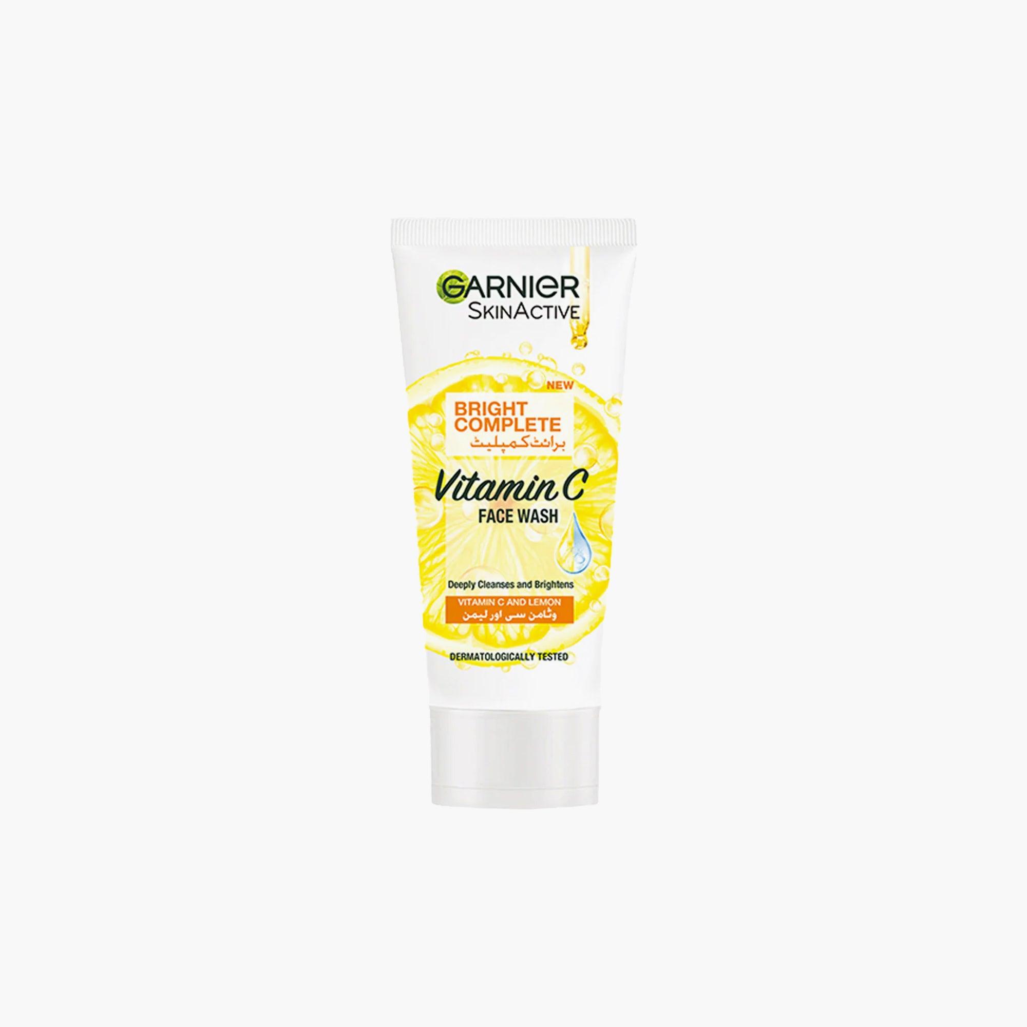 Garnier SkinActive Bright Complete Vitamin C Face Wash 100ml - TheSkinFit