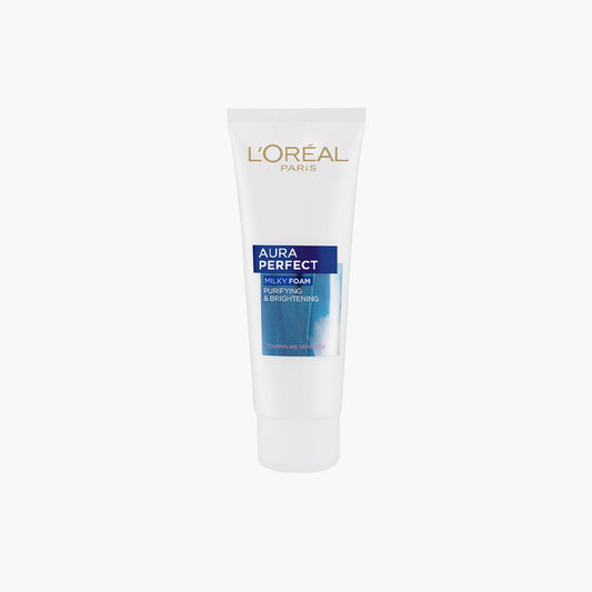 L'Oreal Paris Aura Perfect Milky Foam Cleanser Purifying And Brightening 100ml - TheSkinFit