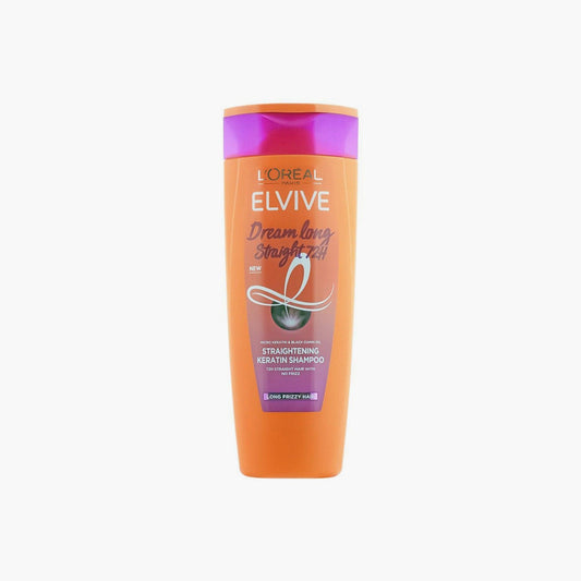 L'Oreal Paris Elvive Dream Long Straight 72H Straightening Keratin Shampoo For Long Frizzy Hair 360ml - TheSkinFit
