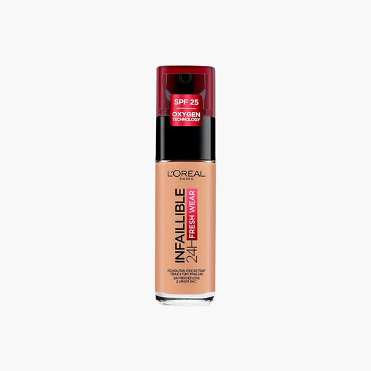 L'Oreal Paris Infallible 24H Fresh Wear Liquid Foundation SPF25 220 Sand 30ml - TheSkinFit
