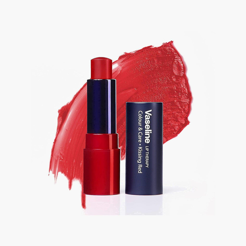Vaseline Lip Therapy Color & Care Kissing Red 4.2gm - TheSkinFit