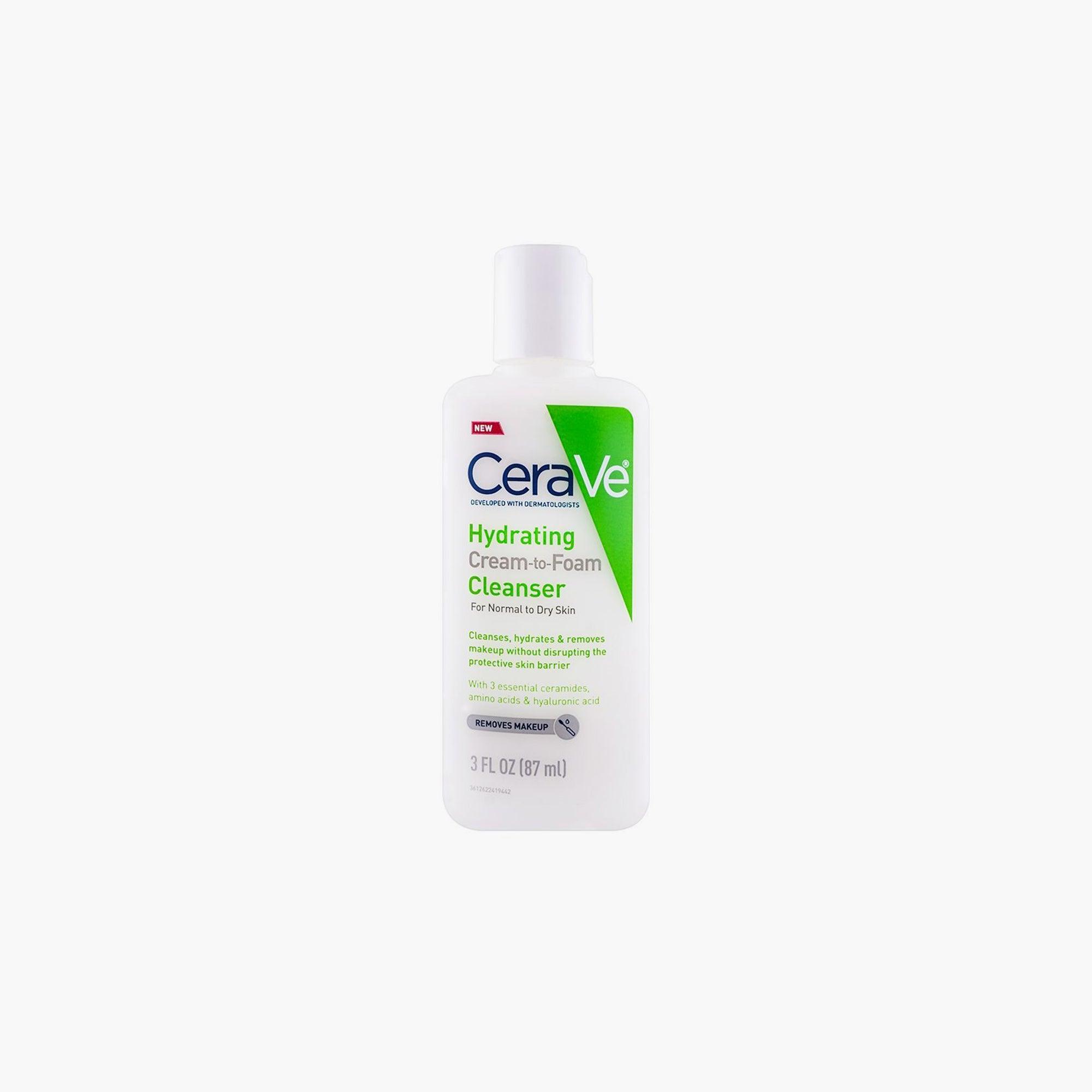 CeraVe Hydrating Cream-to-Foam Cleanser 87ml - TheSkinFit