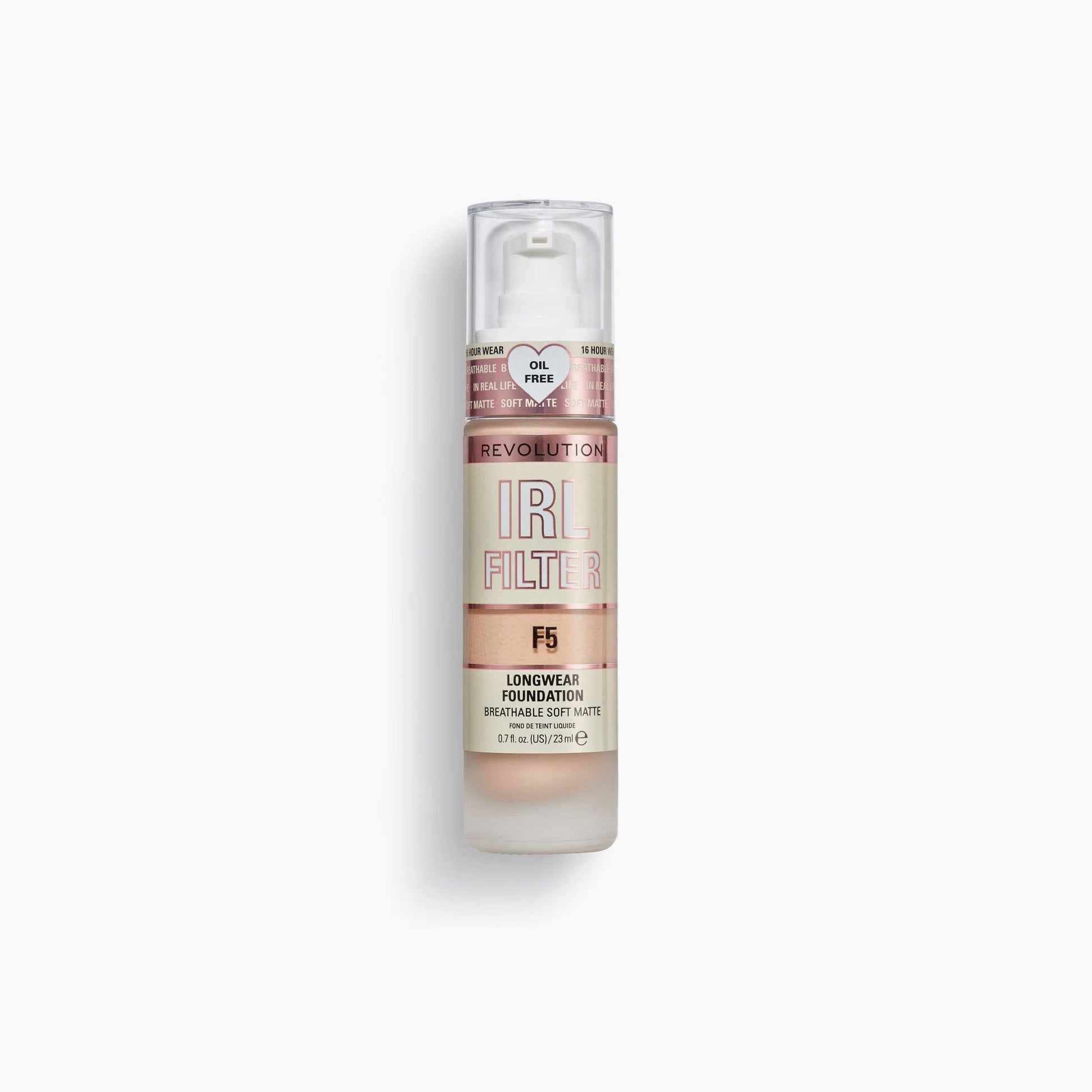 Revolution IRL Filter Longwear Foundation F5 23ml - TheSkinFit