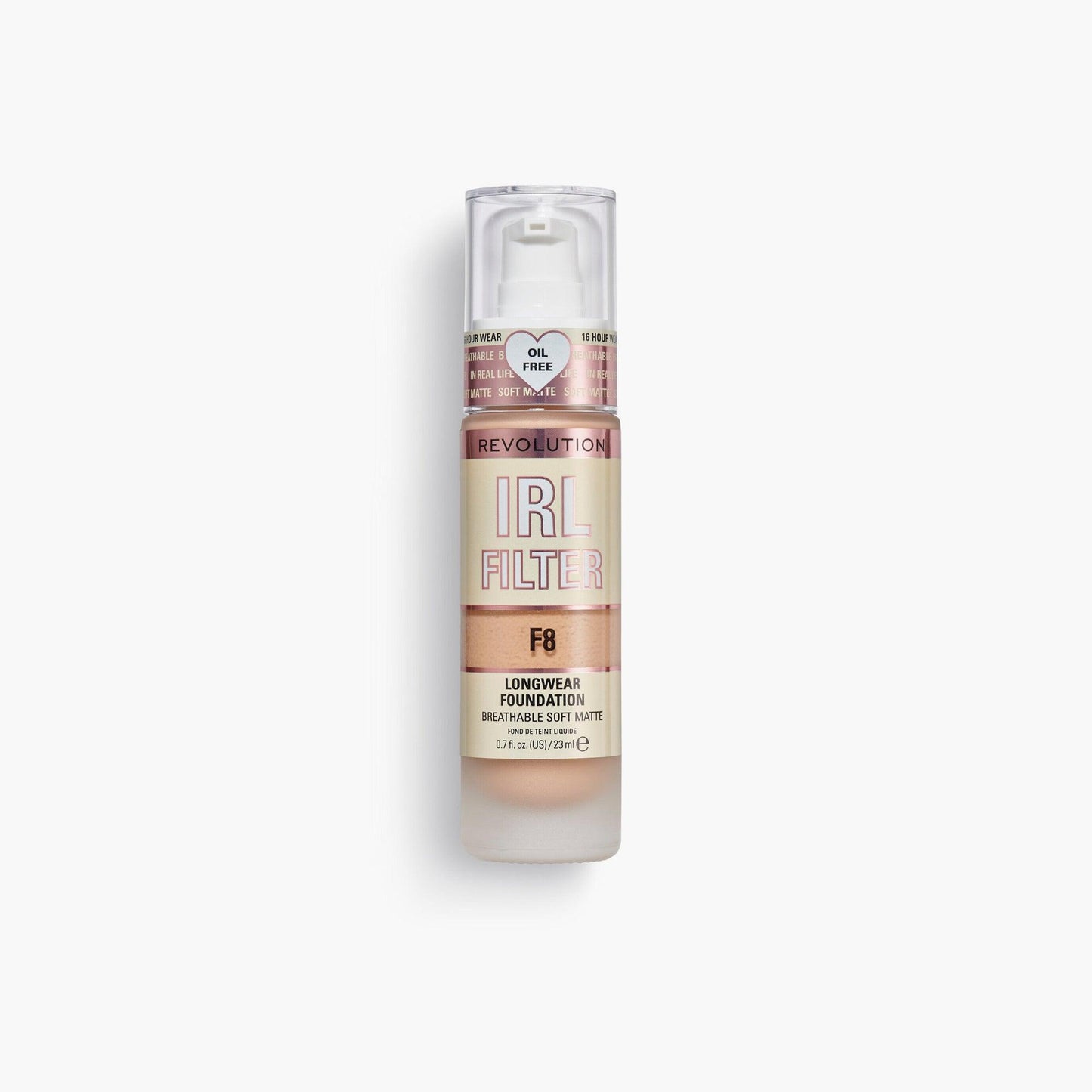 Revolution IRL Filter Longwear Foundation F8 23ml - TheSkinFit