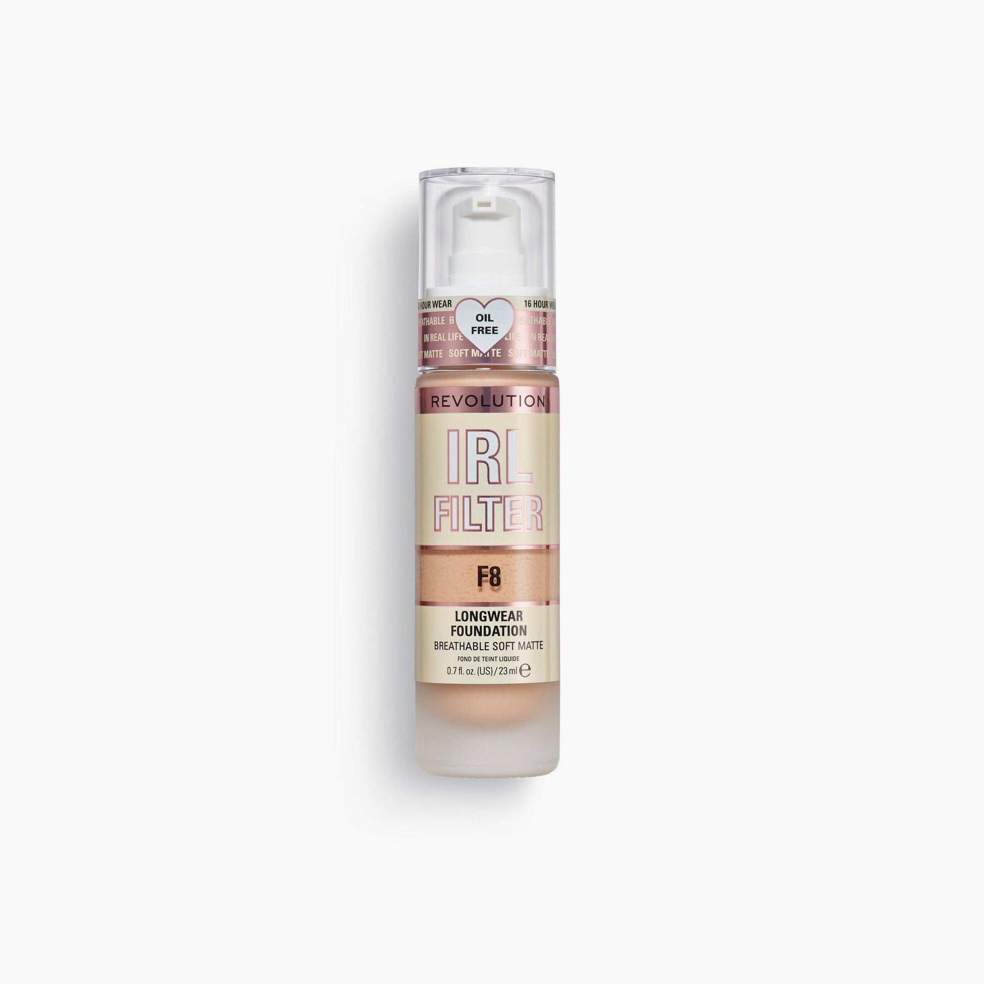 Revolution IRL Filter Longwear Foundation F8 23ml - TheSkinFit