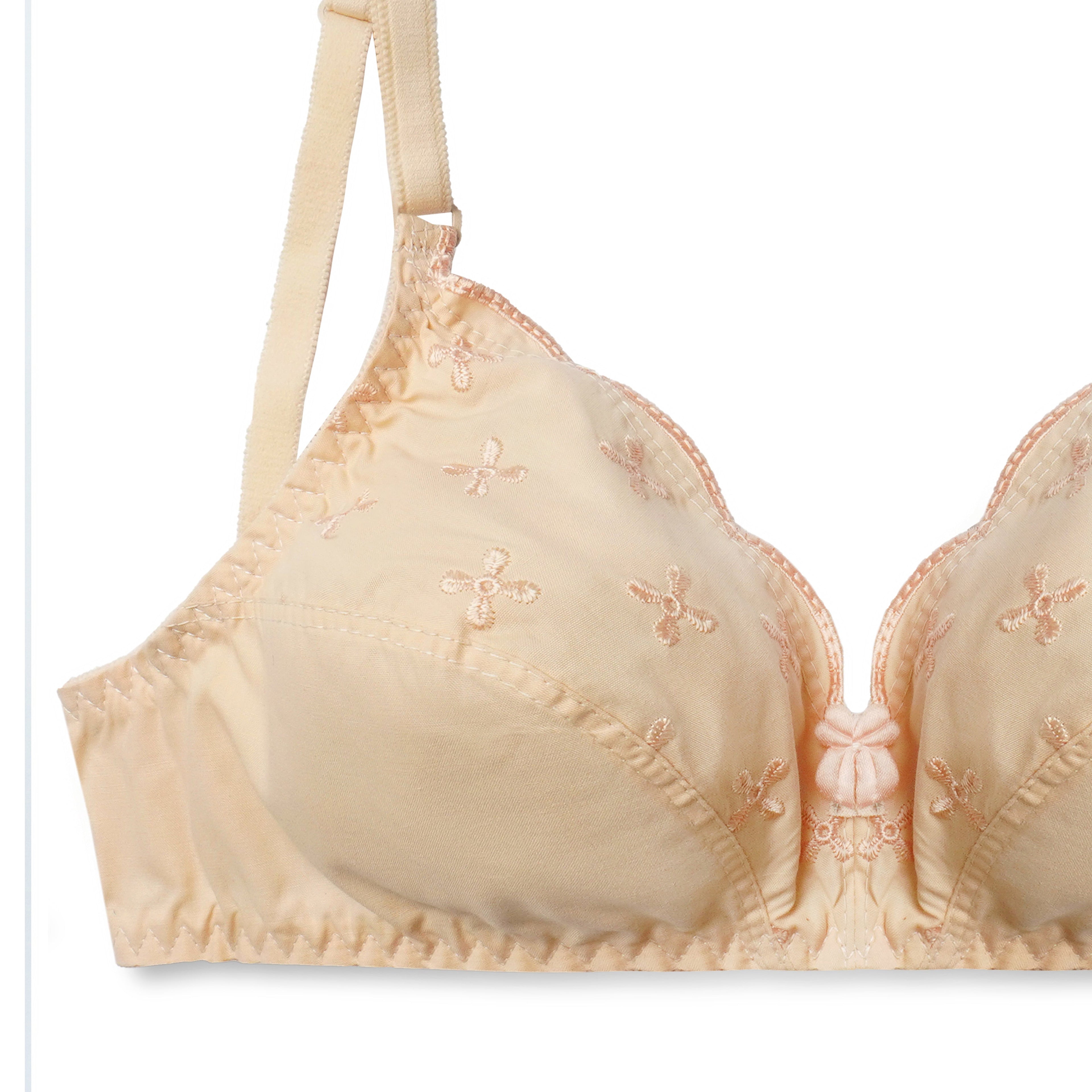 Sajiero Floral Whisper Casual Non Padded Wireless Bra