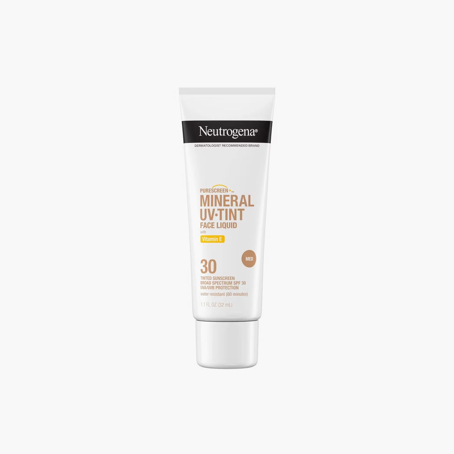 Neutrogena Purescreen + Mineral UV Tint Face Liquid Vitamin E Tinted Sunscreen Medium 32ml