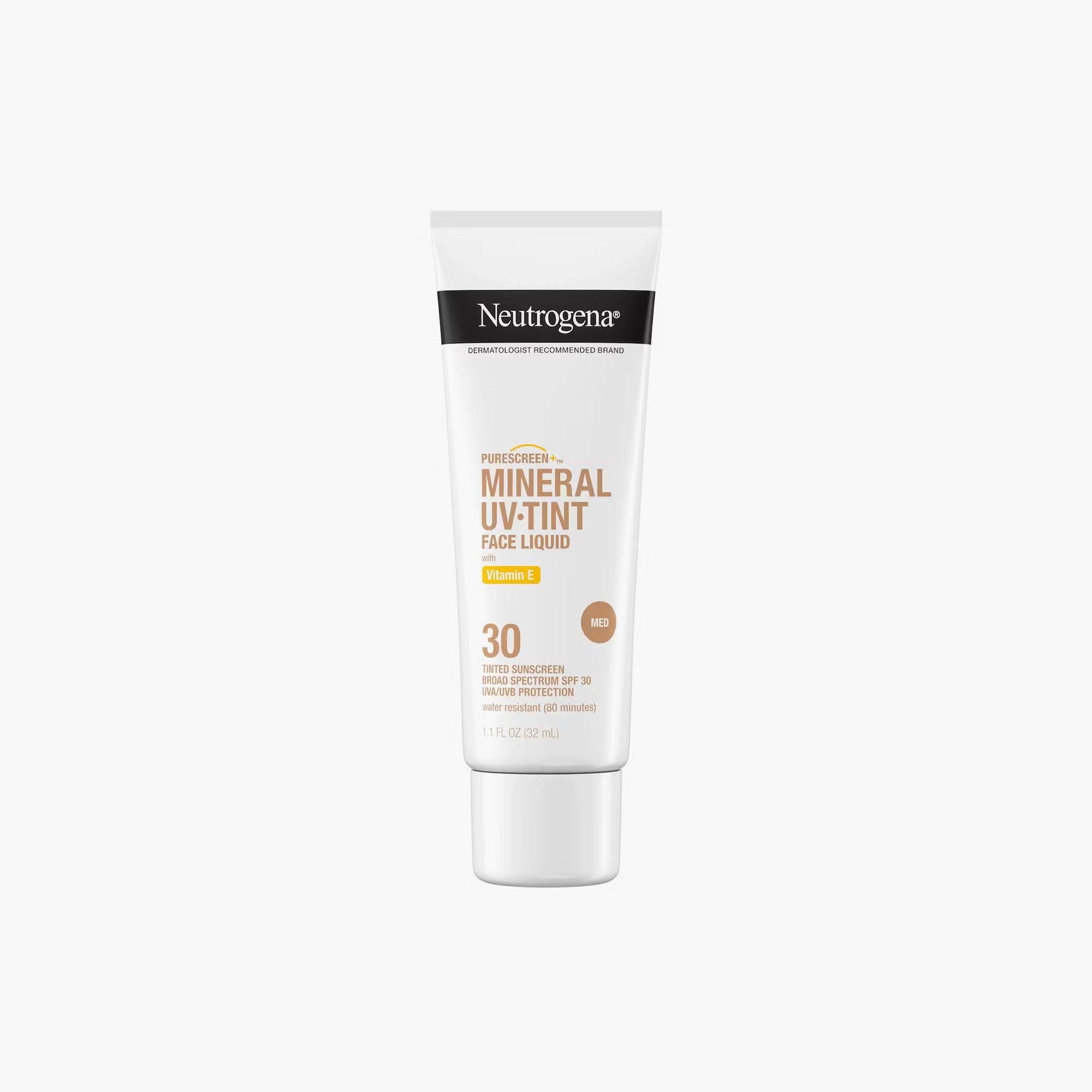 Neutrogena Purescreen + Mineral UV Tint Face Liquid Vitamin E Tinted Sunscreen Medium 32ml
