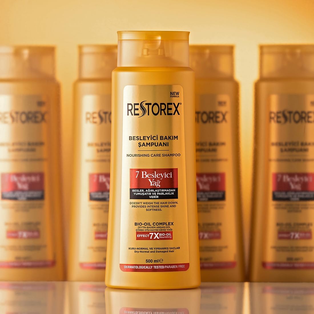 Restorex 7 Nourishing Oils Nourishing Care Shampoo For All Hair Types 500ml