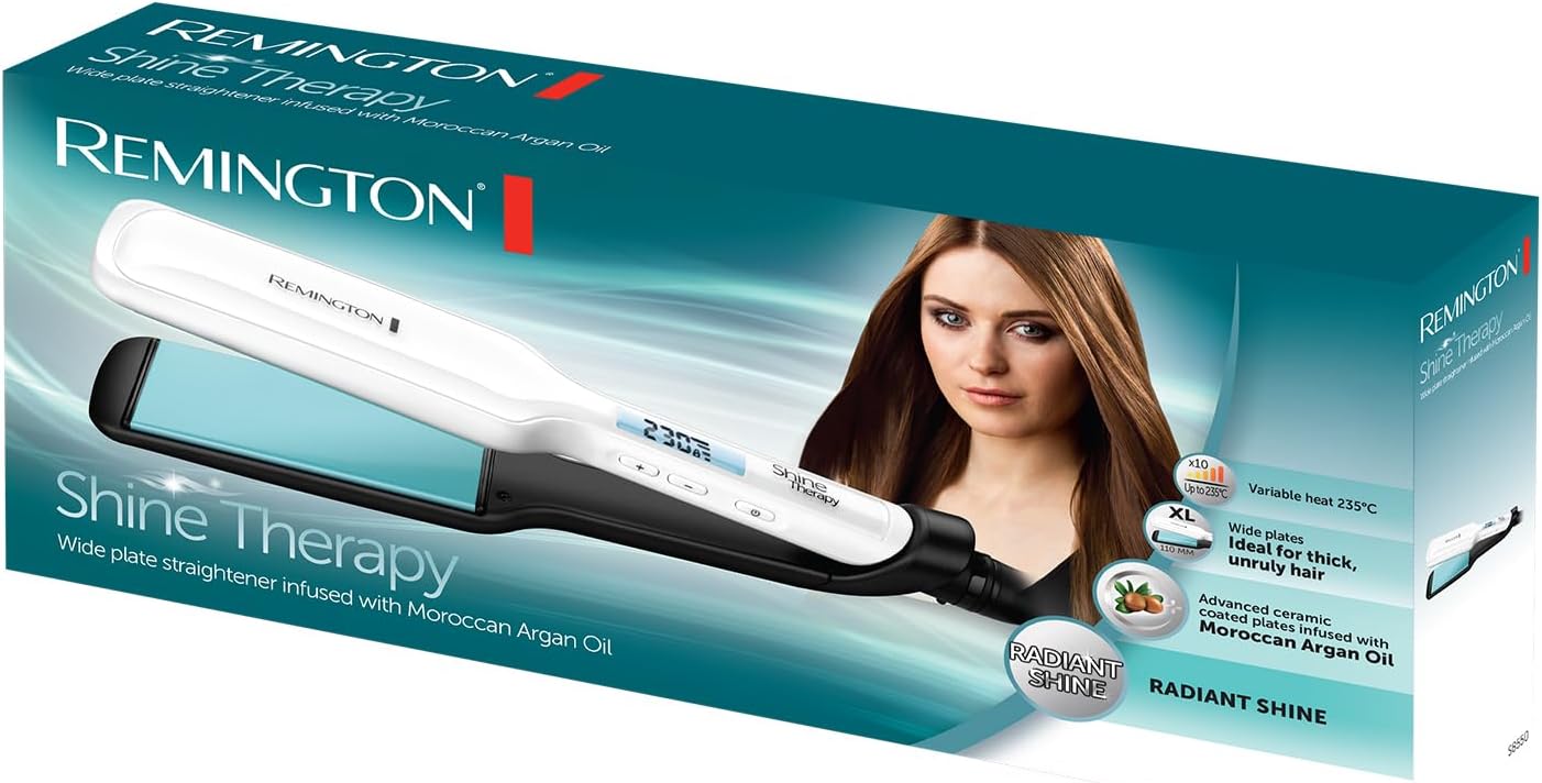 Remington Hair Straightener Shine Therapy Wide Plate S8550 in Pakistan