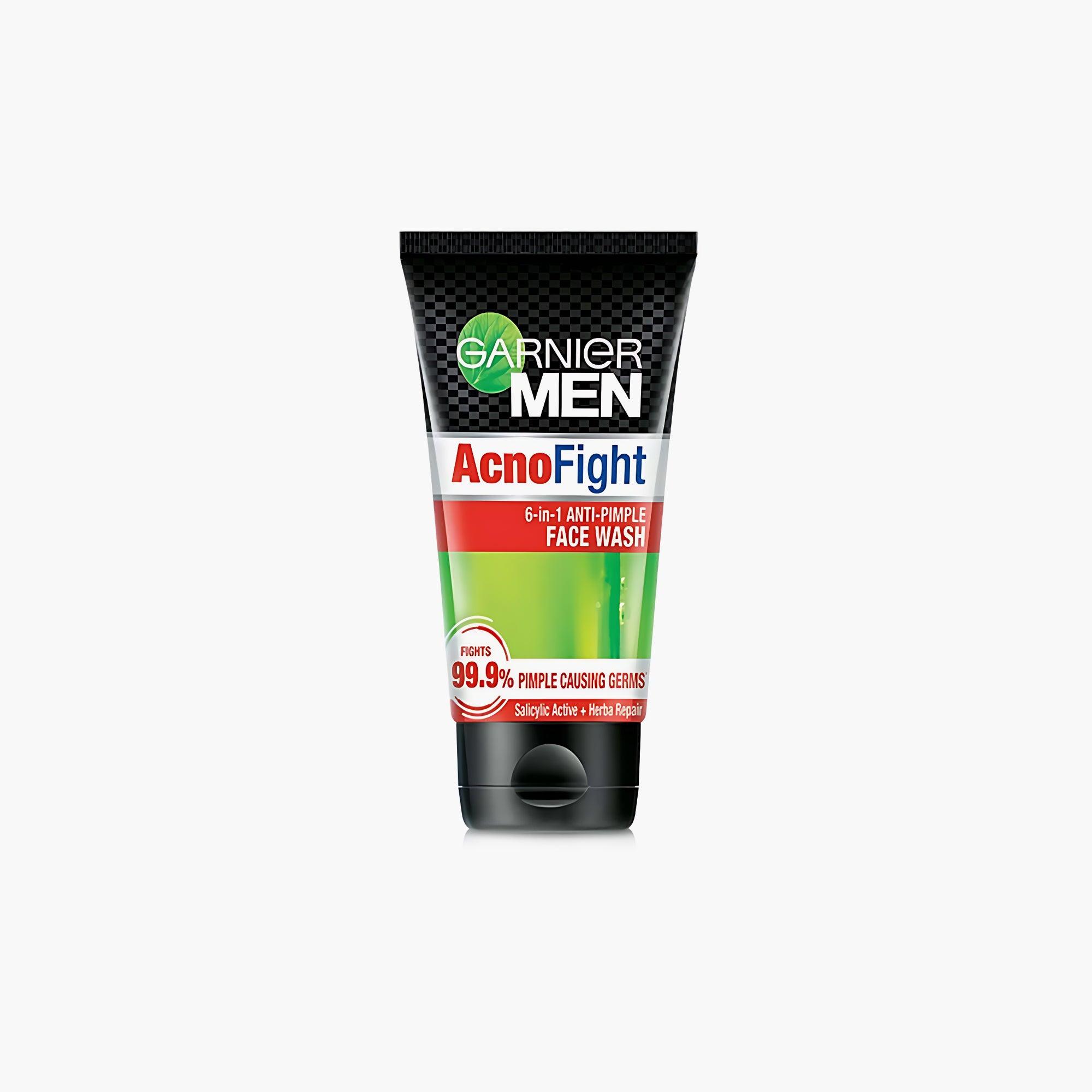 Garnier Men Acno Fight 6-in-1 Anti-Pimple Face Wash 50ml - TheSkinFit